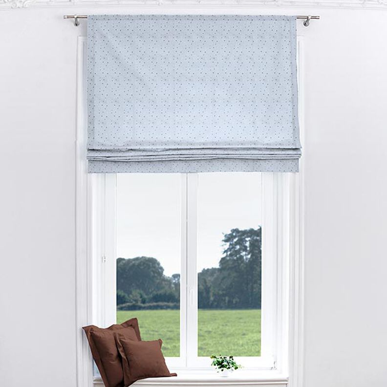 Bomuldsstof Cretonne Stjerner – blå,  image number 6