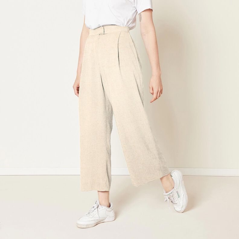 Viskose-h&oslash;r-miks glimmerprikker &ndash; mandel/gold metallic,  image number 6