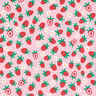 Bomuldsjersey søde jordbær | PETIT CITRON – rosa,  thumbnail number 1