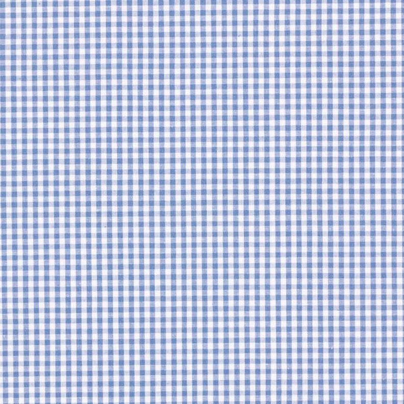 Bomuldspoplin Små vichytern, garnfarvet – jeansblå/hvid,  image number 1