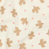GOTS Musselin/Dobbelt-Crincle stof fugle og hjerter | Poppy Fabrics – uldhvid,  thumbnail number 3