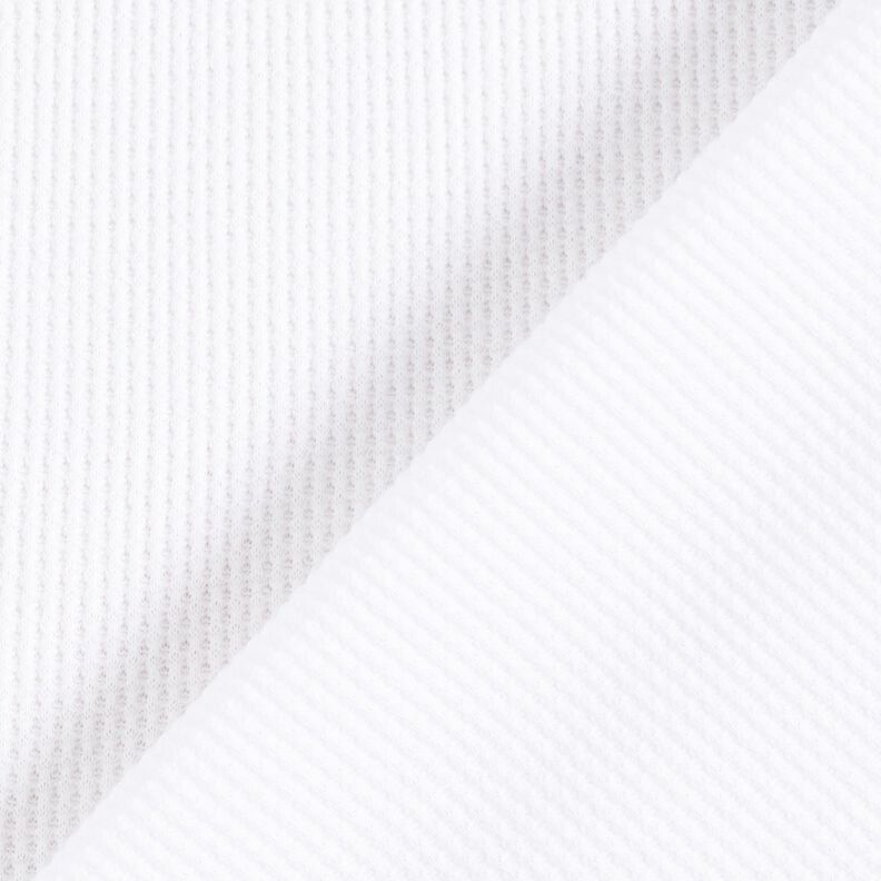 Vaflet jersey Ensfarvet – hvid,  image number 3