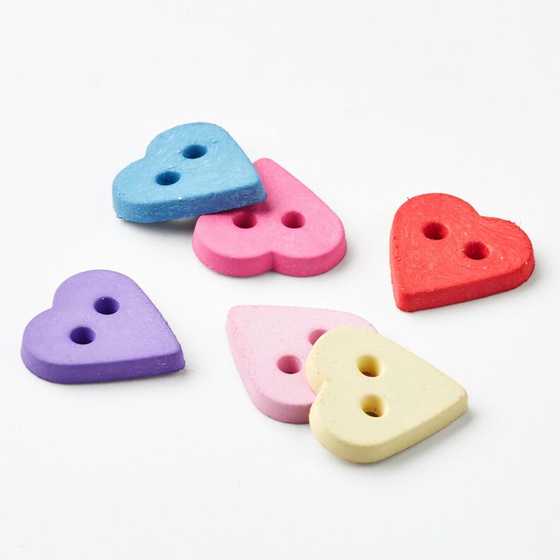 Hjerteknap [Ø 15 mm] – chili,  image number 4