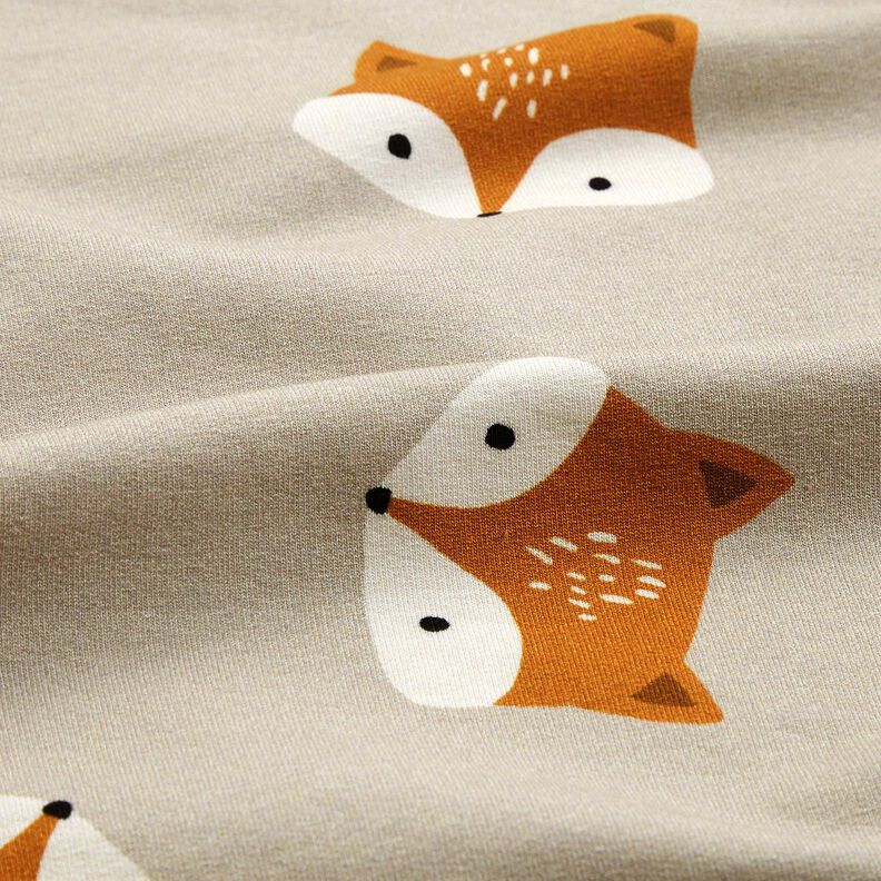 French Terry lille ræv – sølvgrå,  image number 2