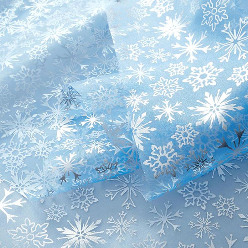 Organza snefnug – lyseblå,  image number 3