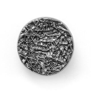 Metalknap Meteor  – sølv metallisk, 