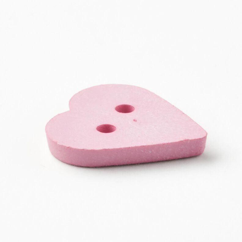 Hjerteknap [Ø 15 mm] – rosa,  image number 3