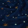 Dekorationsstof Glow in the Dark nattehimmel – guld/marineblå,  thumbnail number 14