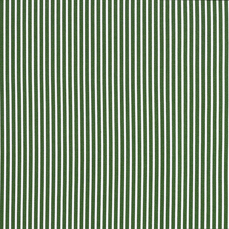 Bomuldspoplin Striber – mørkegrøn/hvid,  image number 1