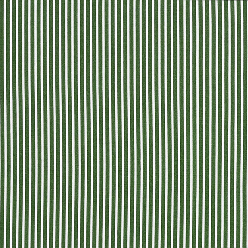 Bomuldspoplin Striber – mørkegrøn/hvid,  image number 1