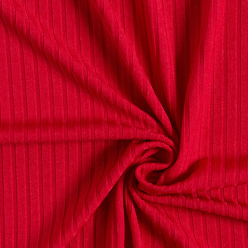 Ribstrik ensfarvet – rød,  image number 3