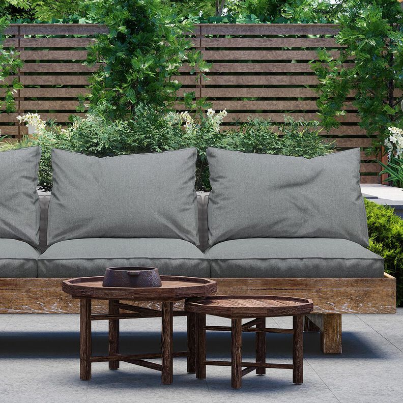 Outdoor stof Canvas Ensfarvet – elefantgrå,  image number 5