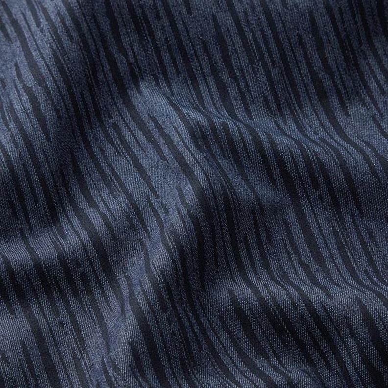 Stretch jeans afbrudte striber – marineblå,  image number 2