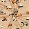 Bomuldspoplin gravemaskiner og traktorer | Poppy Fabrics – beige,  thumbnail number 3