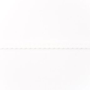 Elastisk indfatningsbånd Blonder [12 mm] – hvid, 