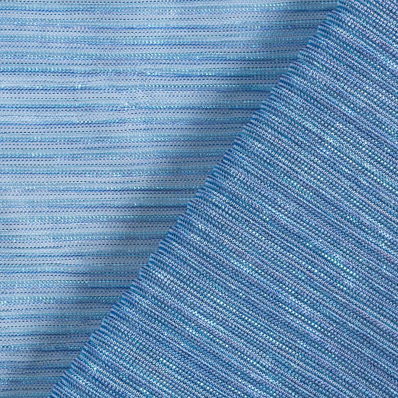 Gennemsigtig plissé glitterstriber – blå,  image number 4