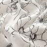 Viskose-miks metallic-glans blomstertegning – hvid/sort,  thumbnail number 3