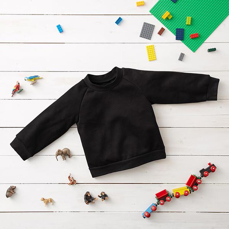 GOTS French Terry Sommersweat | Tula – sort,  image number 6