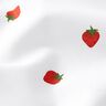 Bomuldspoplin jordbær – hvid,  thumbnail number 2
