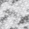 Bomuldsjersey abstrakt blomstermønster – uldhvid/grå,  thumbnail number 2