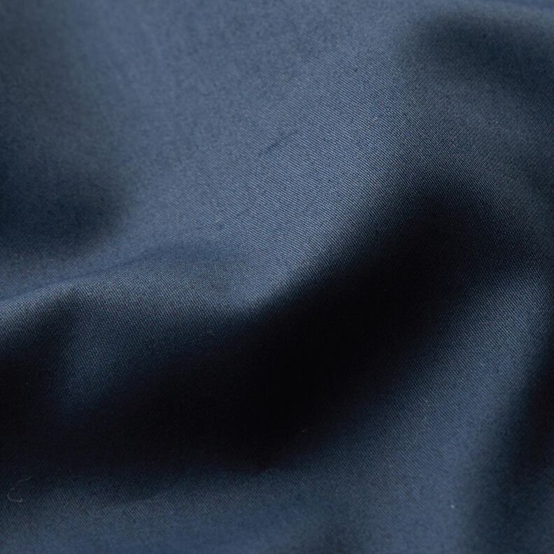 Bomuldssatin Ensfarvet – sort-blå,  image number 3