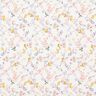Bomuldspoplin fine blomster – hvid/syren,  thumbnail number 1