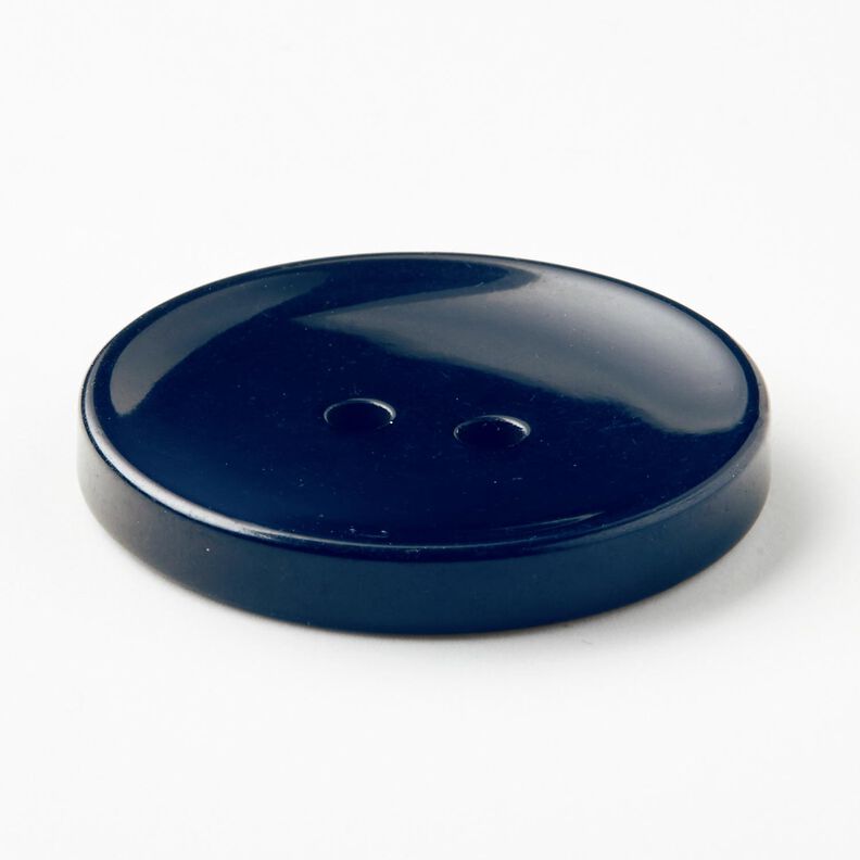 2-hulsknap blank [Ø 25 mm] – natblå,  image number 2