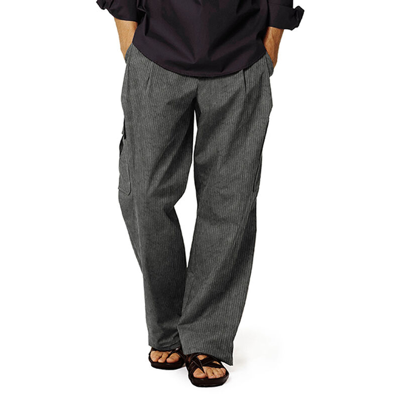 Bred cord forvasket Ensfarvet – mørkegrå,  image number 12