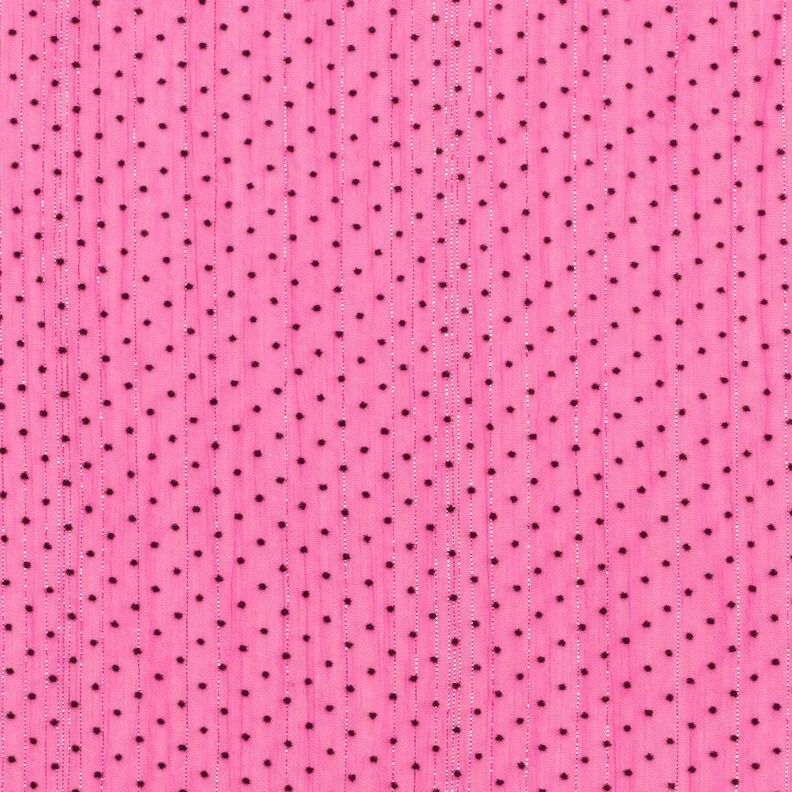 Chiffon glitterstriber og prikker – purpur,  image number 1