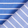 Viskose-stretch med glitterstriber – blå/hvid,  thumbnail number 4