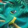 Dekorationsstof Canvas Paradisfugle – mørkegrøn,  thumbnail number 2