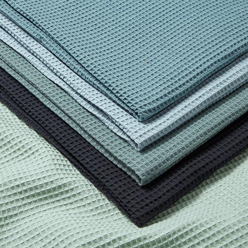 Vaffelpiqué – mint,  image number 4