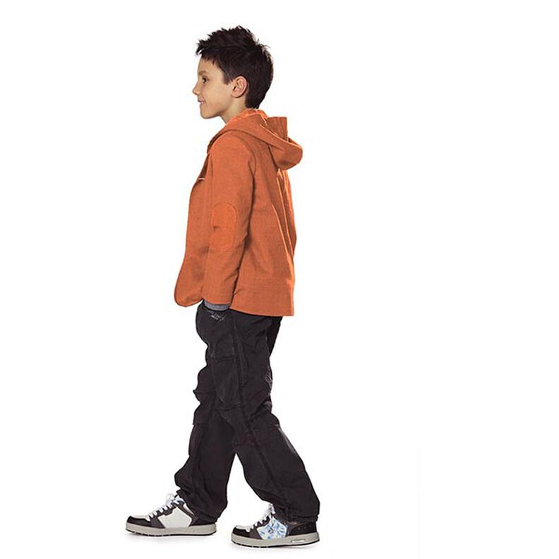 Let French Terry ensfarvet – råbrun,  image number 10