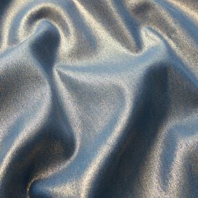 Denim stretch metallic – jeansblå/sølv metallic, 