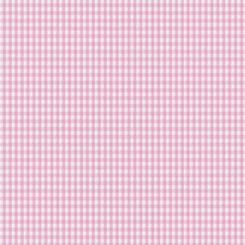 Bomuldsstof Vichy - 0,2 cm – rosa,  image number 1