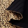 Musselin Quiltstof Leopardmønster – beige/sort,  thumbnail number 2