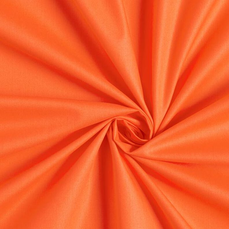 Bomuldspoplin Ensfarvet – orange,  image number 1