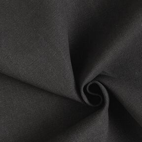 Dekorationsstof Canvas vokset – sort, 