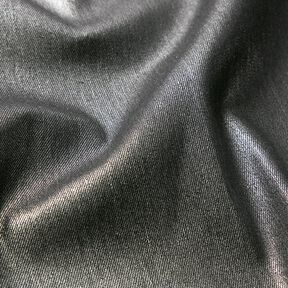 Denim stretch metallic – sort/sølv metallic, 