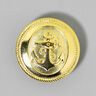 Metalknap Anker – guld metallisk,  thumbnail number 1