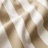 Outdoor stof Canvas blokstriber – mørkebeige/elfenben,  thumbnail number 2