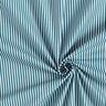 Bomuldspoplin Striber – petrol/hvid,  thumbnail number 3