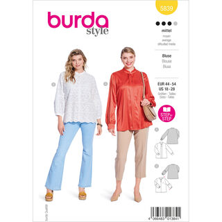 Plus-Size Bluse | Burda 5839 | 44-54, 
