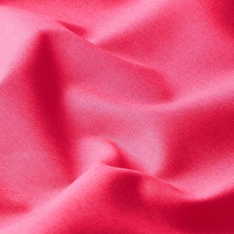 Bomuldspoplin Ensfarvet – intens pink,  image number 2