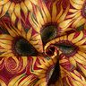 Dekorationsstof Gobelin solsikker – karminrød/solgul,  thumbnail number 3