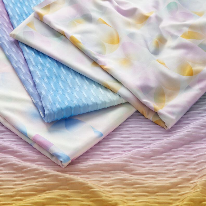 Sportsjersey struktur farveforl&oslash;b &ndash; pastelviolet/apricot,  image number 5