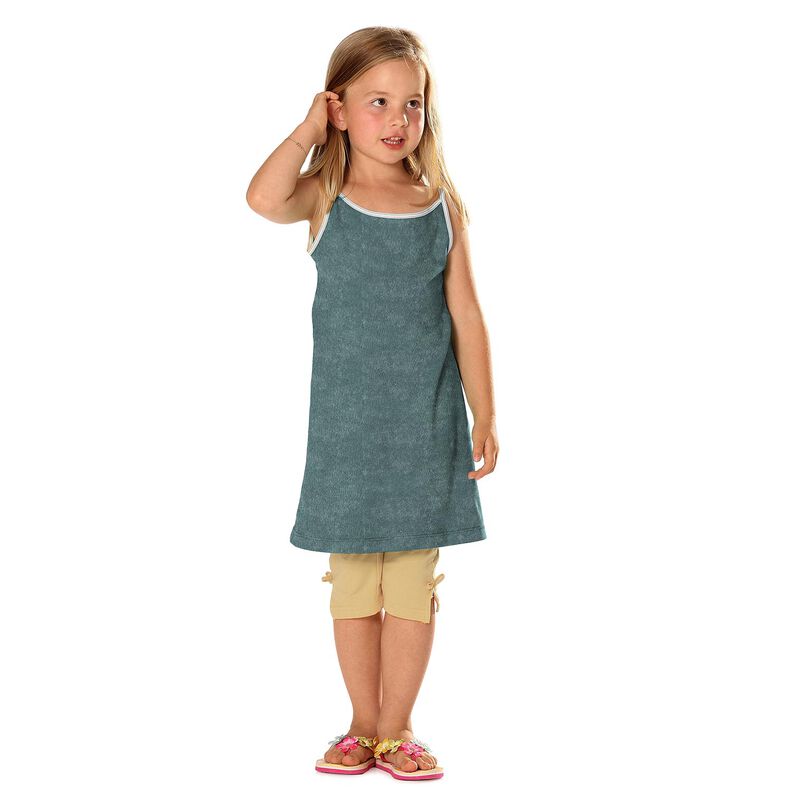 Frottéstof Stretch Ensfarvet – dueblå,  image number 9