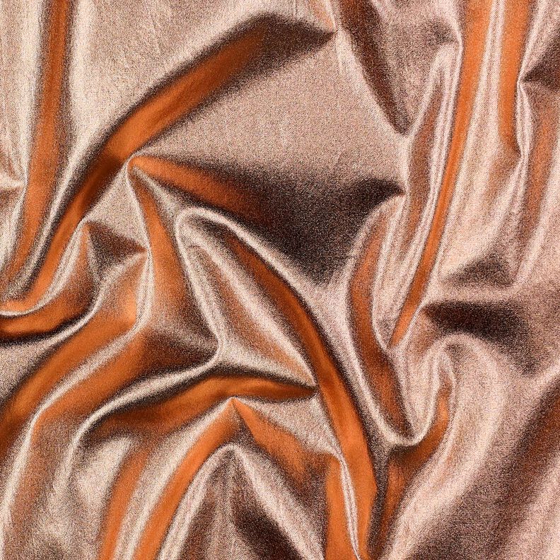Bomuldspoplin forstærket med folie Ensfarvet – roségold metallic,  image number 2
