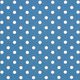 Bomuldspoplin store prikker – jeansblå/hvid,  thumbnail number 1