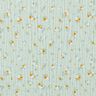 Musselin/Dobbelt-Crincle stof Romantiske blomster – lys mint,  thumbnail number 1